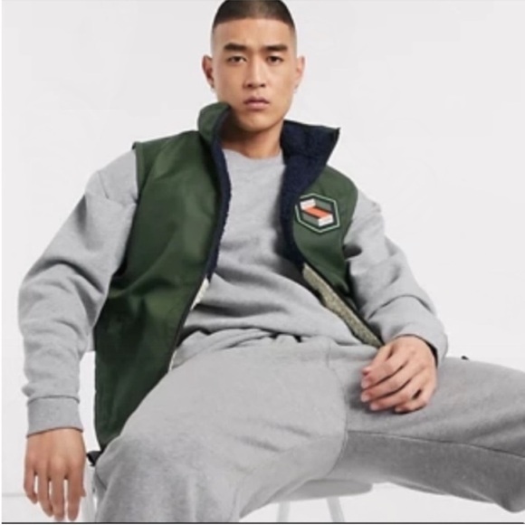 NWT Scotch & Soda Reversible Sherpa Vest - Picture 14 of 15